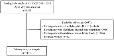 Association of serum folate with prevalence of non-alcoholic fatty liver disease among adults (NHANES 2011–2018)